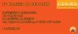 1º Plenária do CES 2016