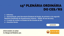 plenária - Foto: ces
