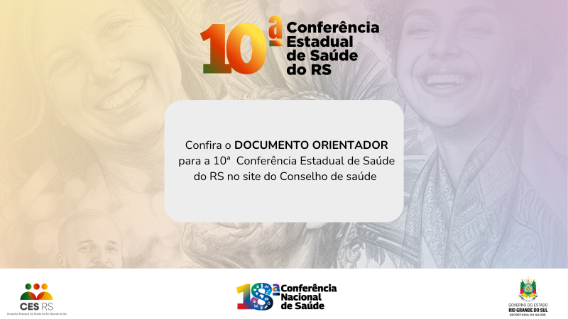 Capa an&uacute;ncio do Documento Orientador para as etapas municipais da 18&ordf; Confer&ecirc;ncia Nacional de Sa&uacute;de