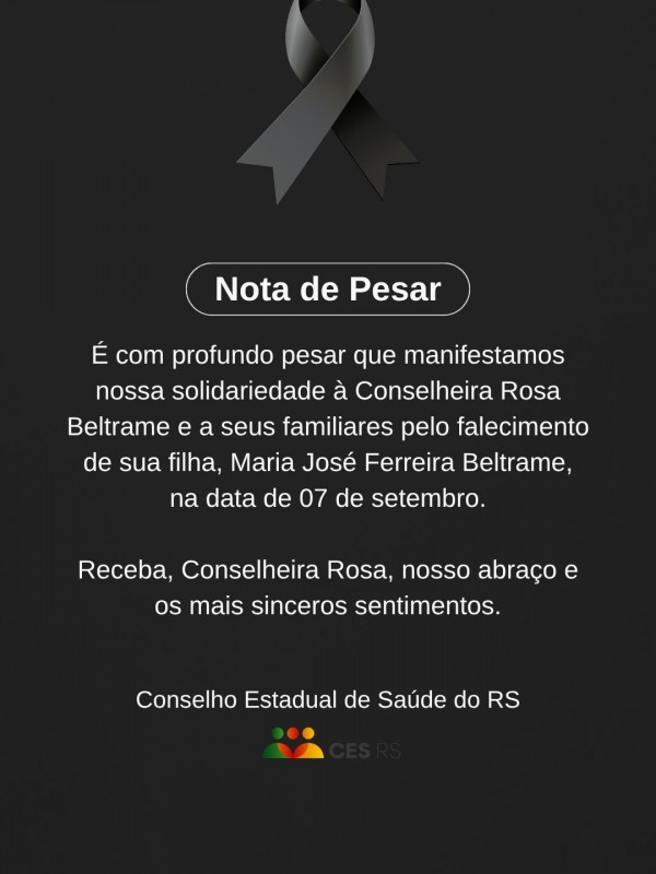 Story Instagram Nota de Pesar Luto 